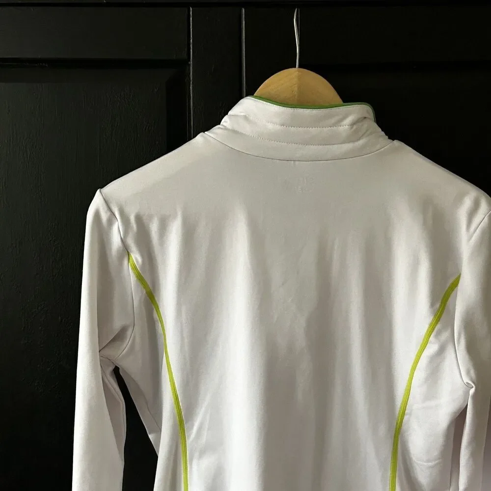 rh+ Women's Pullover Jacket Size Large White Green Accents Polyester Ski Base - Picture 9 of 10